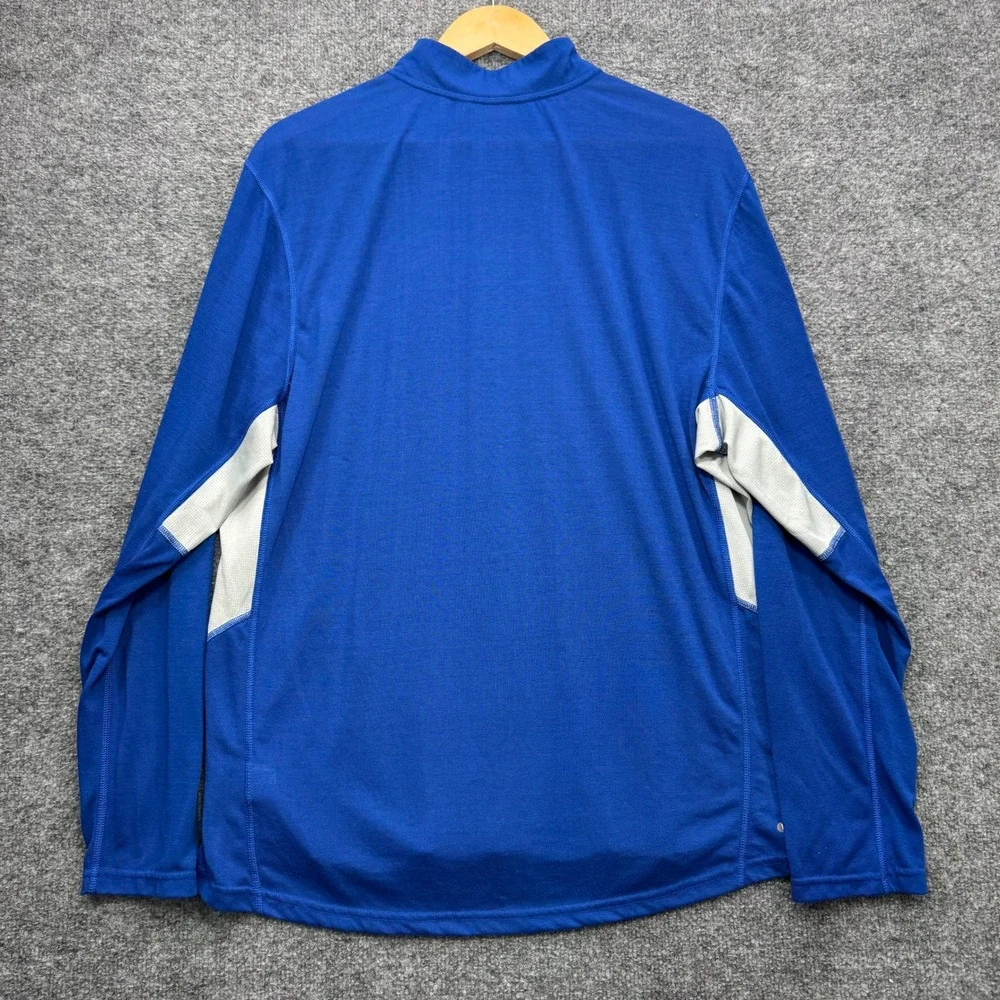 The North Face VaporWick 1/4 Zip Pullover Mens XL Blue Long Sleeve Running